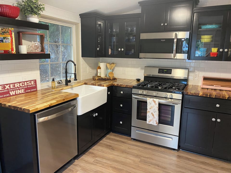 Fully stocked kitchen