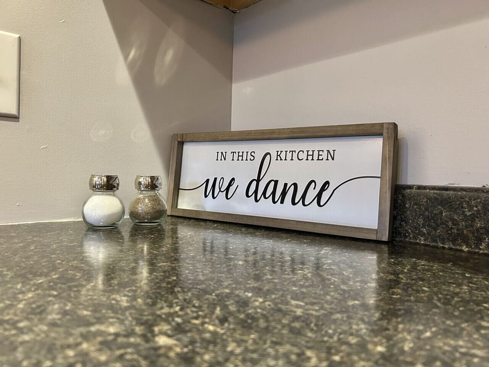 Fully stocked kitchen