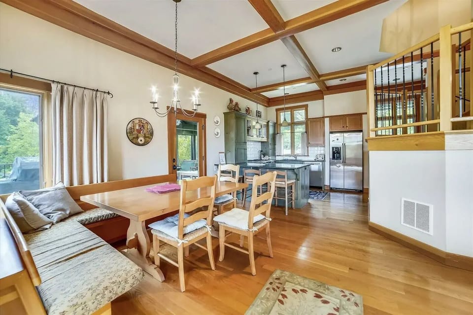 Dining areas and kitchen