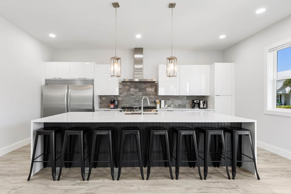 Fully stocked kitchen