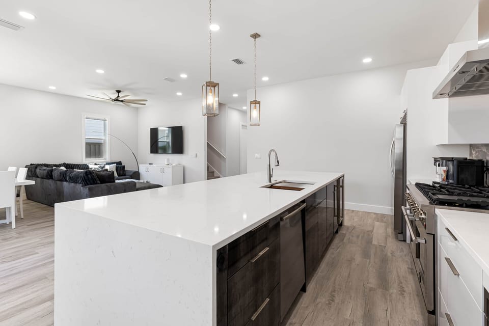 Fully stocked kitchen