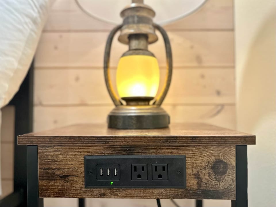 Charging ports throughout the unit. 