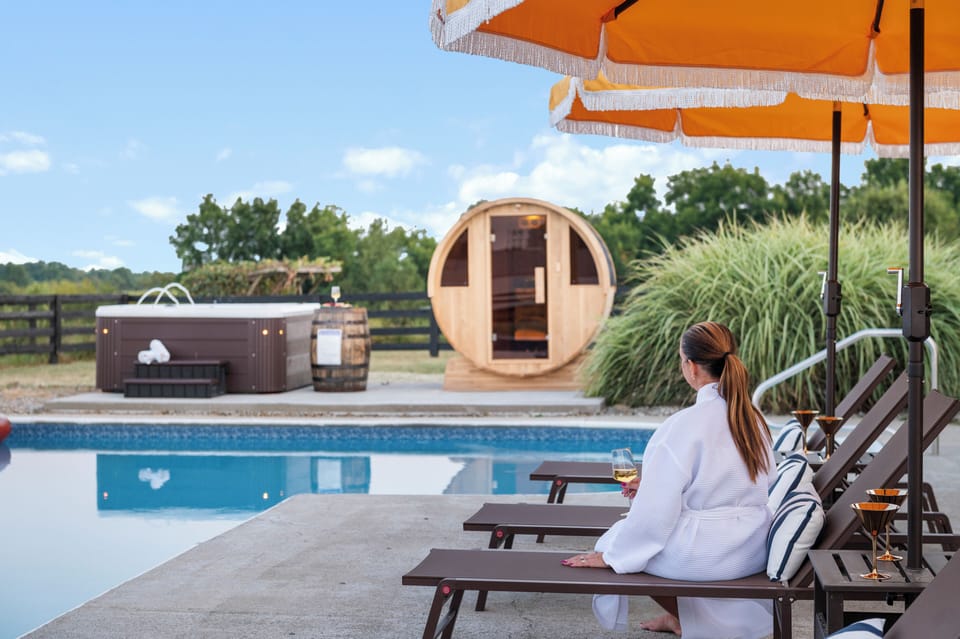 Relax and unwind with our private soothing sauna, and bubbling hot tub – your personal spa retreat awaits. The pool is currently closed for the winter season