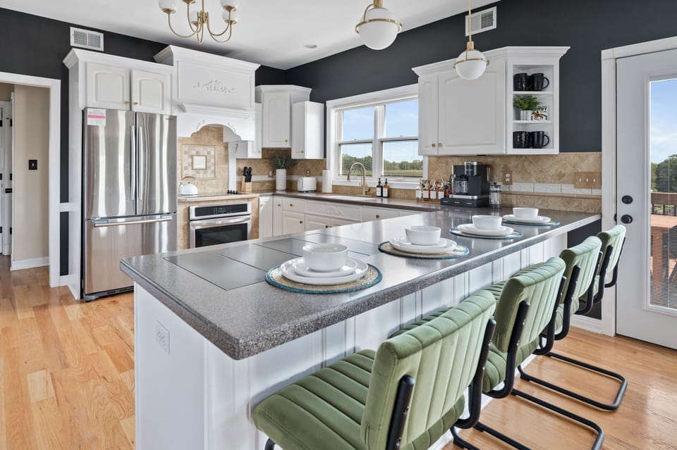 A fully equipped kitchen with everything you need to prepare delicious meals with ease
