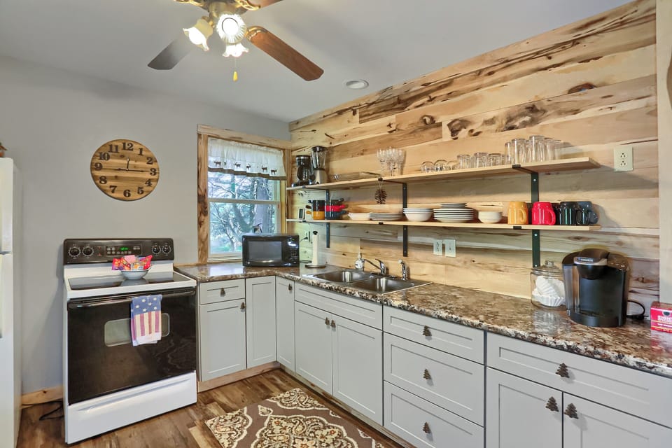 Fully stocked kitchen