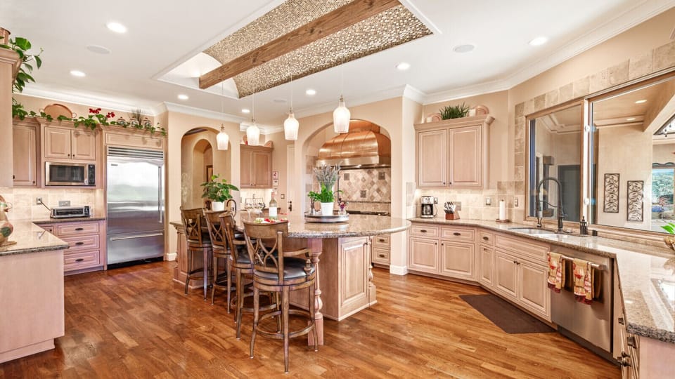 Become the chef you have always wanted to be in this luxury kitchen fully equipped, with  hot/boiling water tap, toaster oven, and amazing counter space.