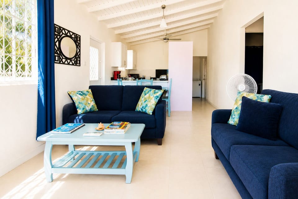 Open plan living area.