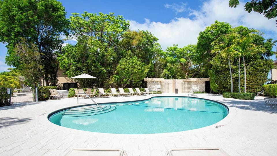 Pool With Showers and Bathrooms.