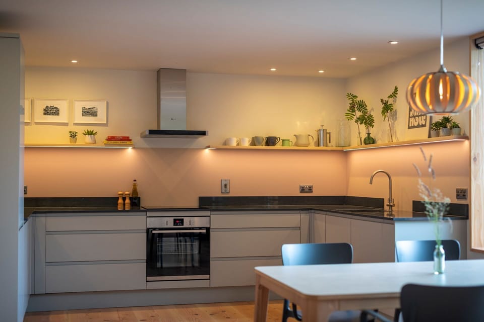 The kitchen at Amberwood Lodge, Hereforshire