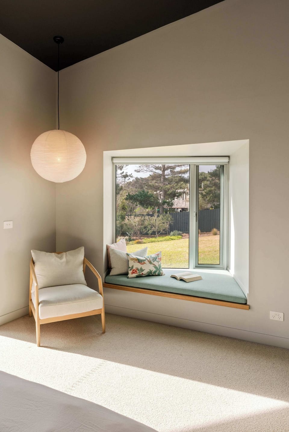 Master bedroom outlook onto the beautiful gardens, with that north facing light beaming through