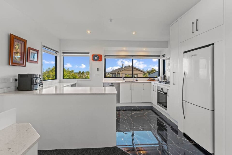 The kitchen is handy if you want to cook meals in-house.
