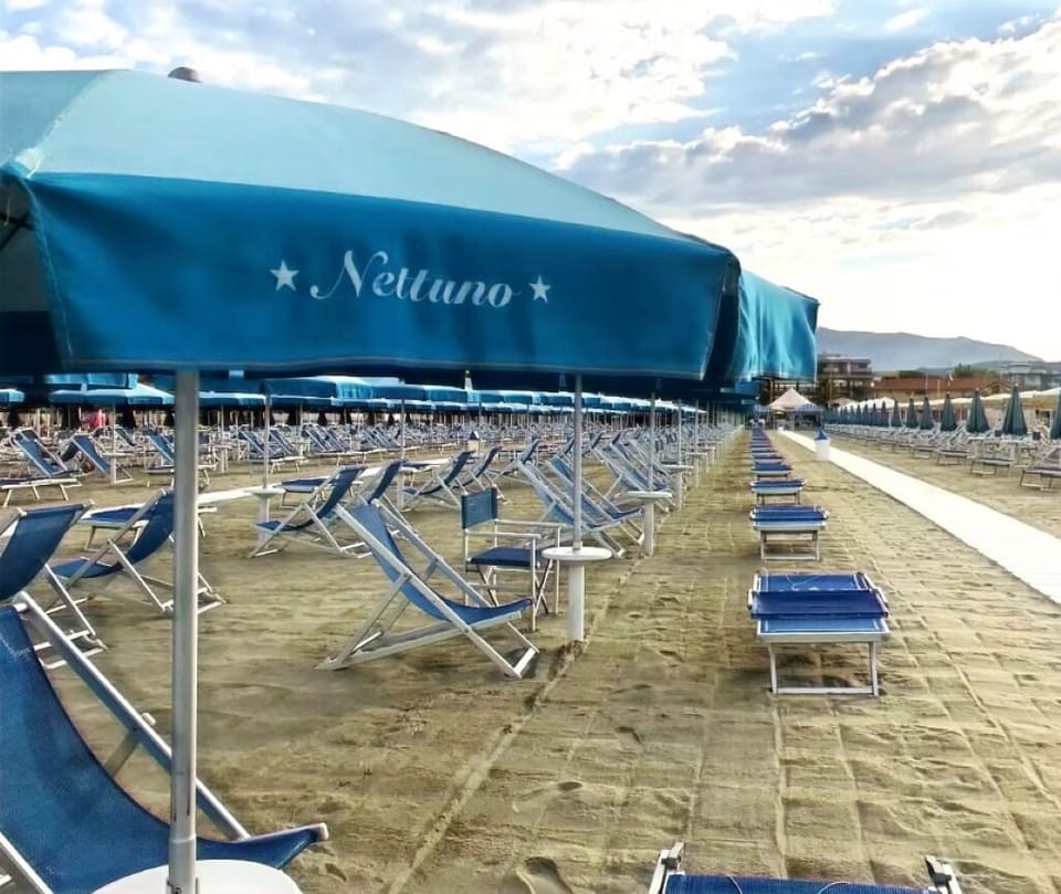Outdoor banquet area