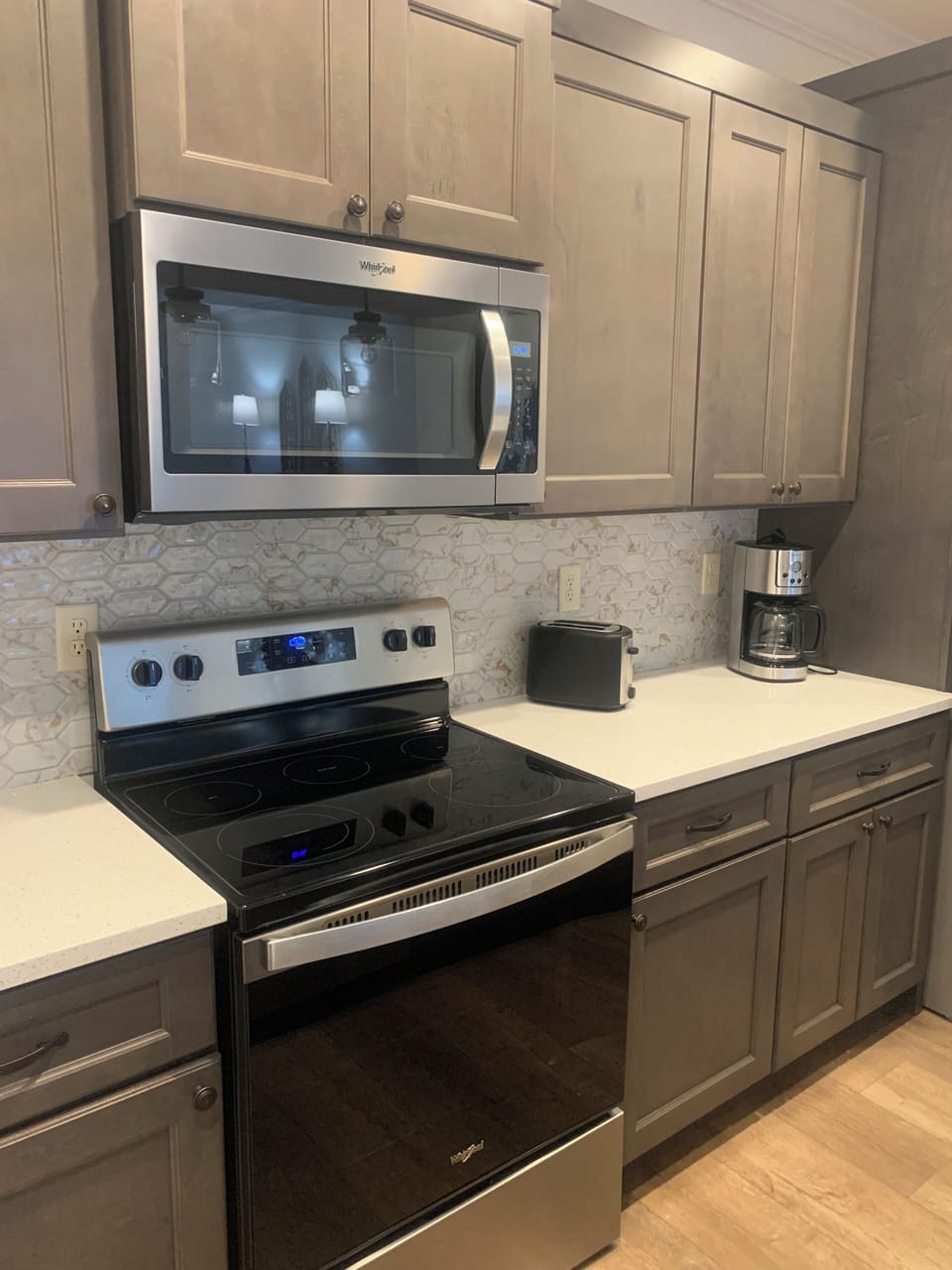 Kitchen with brand new appliances