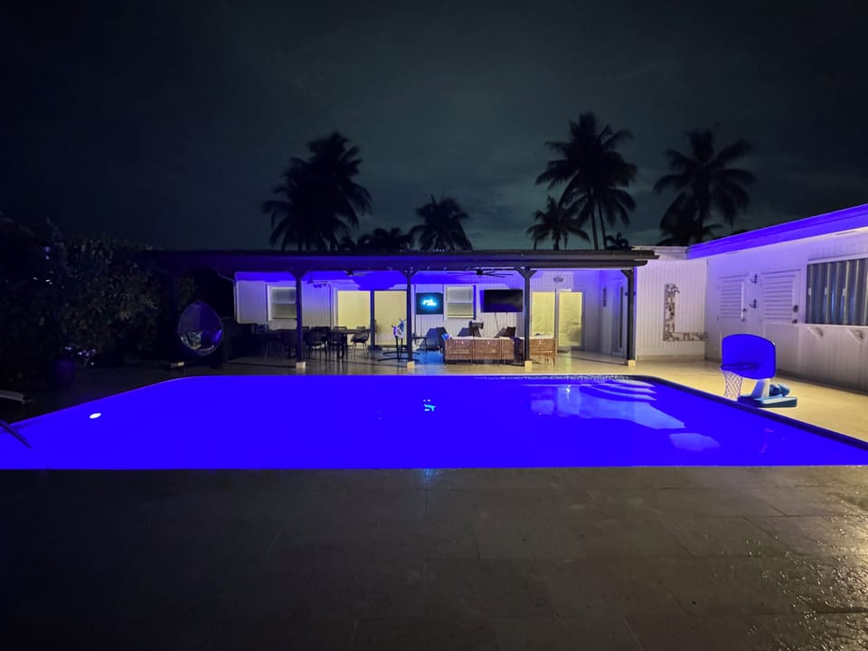 Pool at night
