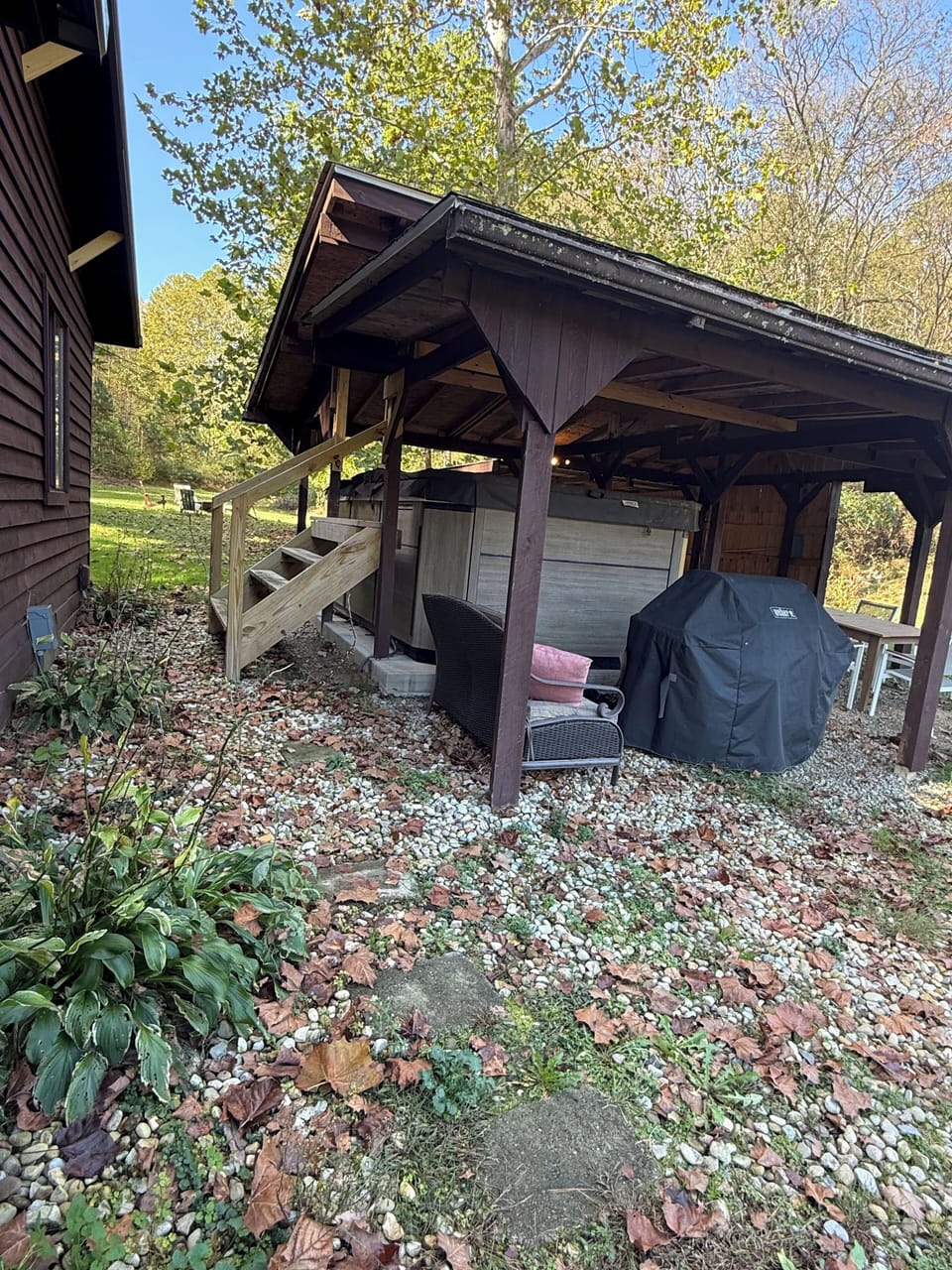 Swim spa & Weber grill