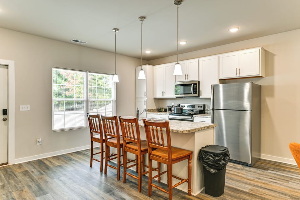 Property Interior | 2-Story Townhome | Free WiFi | Central A/C & Heating