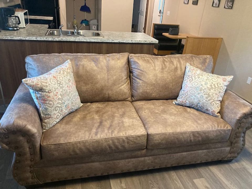 Open living, kitchen