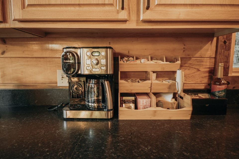 Kitchen coffee maker setup