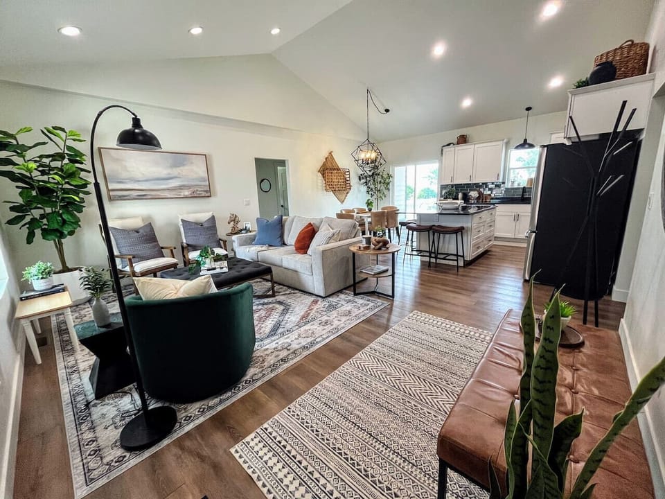 Make memories in the great room where the whole group can be together (new larger dining table not in picture)