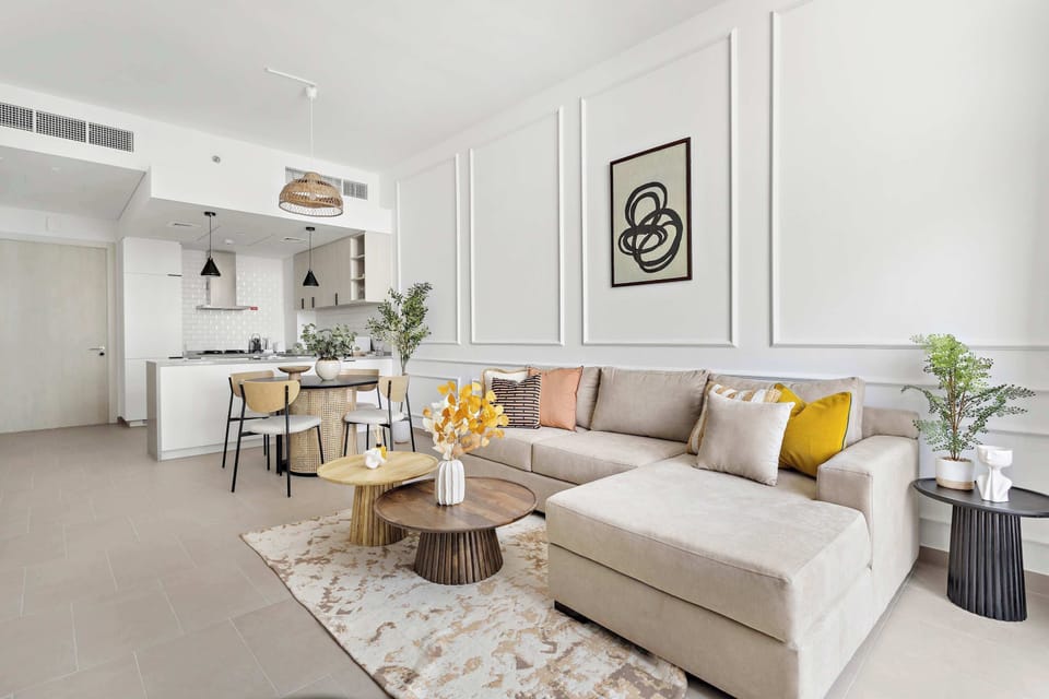 Open living room set for relaxing downtime