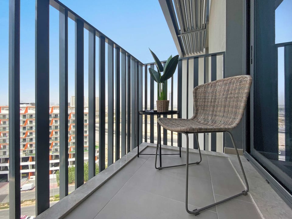 Airy living space opening to views outside