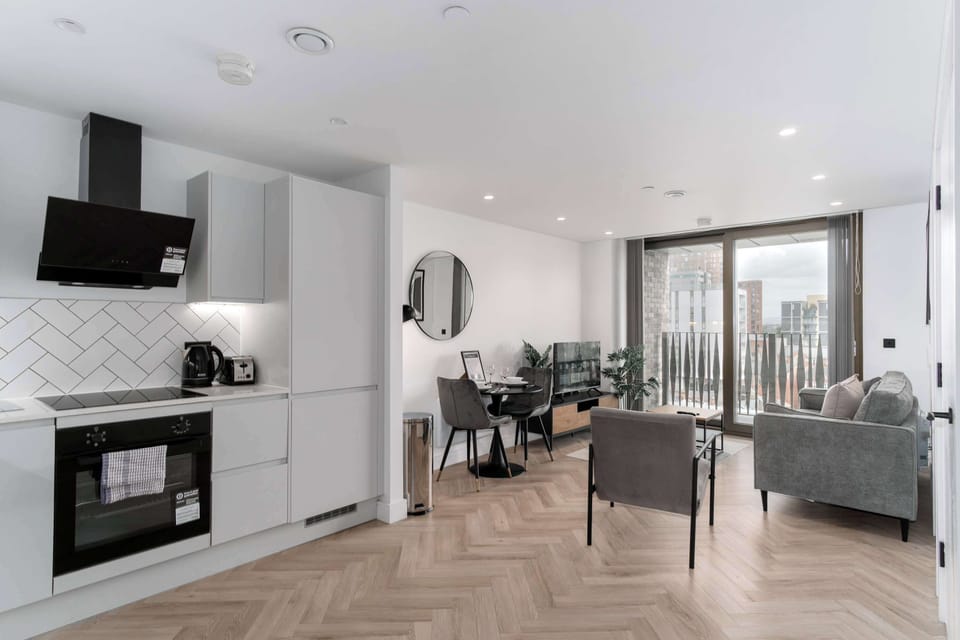 Living Space and Kitchen