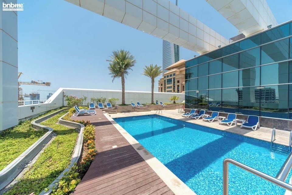 Enjoy a refreshing dip in our serene pool, complete with comfortable loungers. Perfect for a relaxing swim or unwinding in the sun—your ideal escape any time of day.