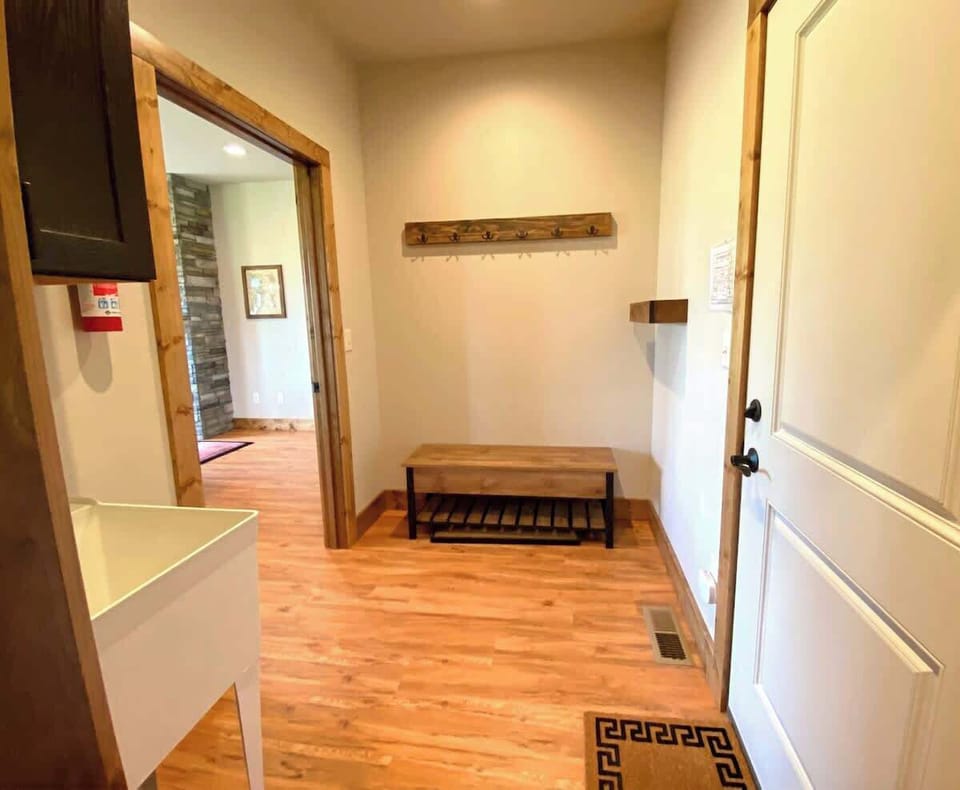 Nice entry space for booting up for adventures