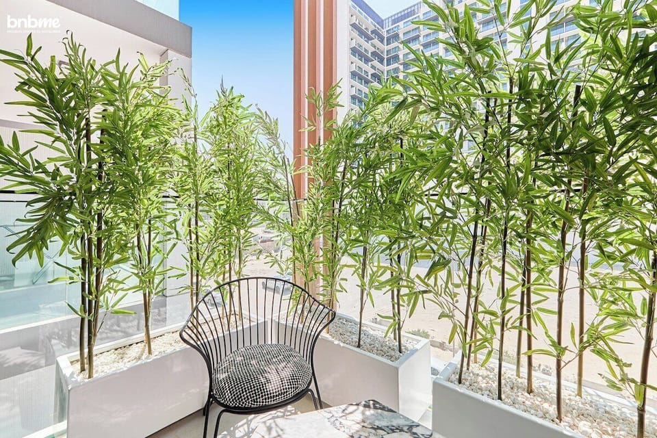 Step out onto your private balcony and unwind in a peaceful setting. Surrounded by lush greenery and stylish seating, this cosy spot is perfect for sipping your morning coffee or enjoying a quiet evening under the open sky.
