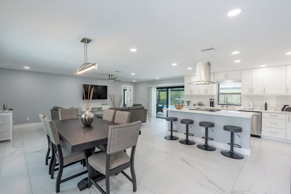 Bright Open Concept so you can entertain relax and cook.