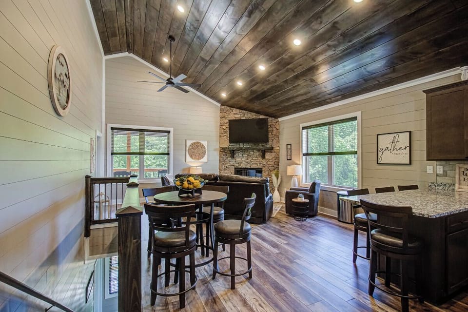 Hilltop Haven's cozy living area