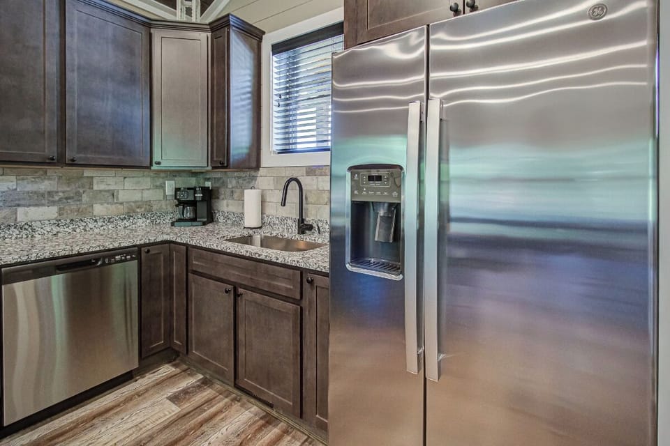 Hilltop Haven's fully-equipped kitchen