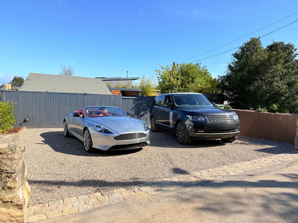 Parking area (directly opposite the cottage)