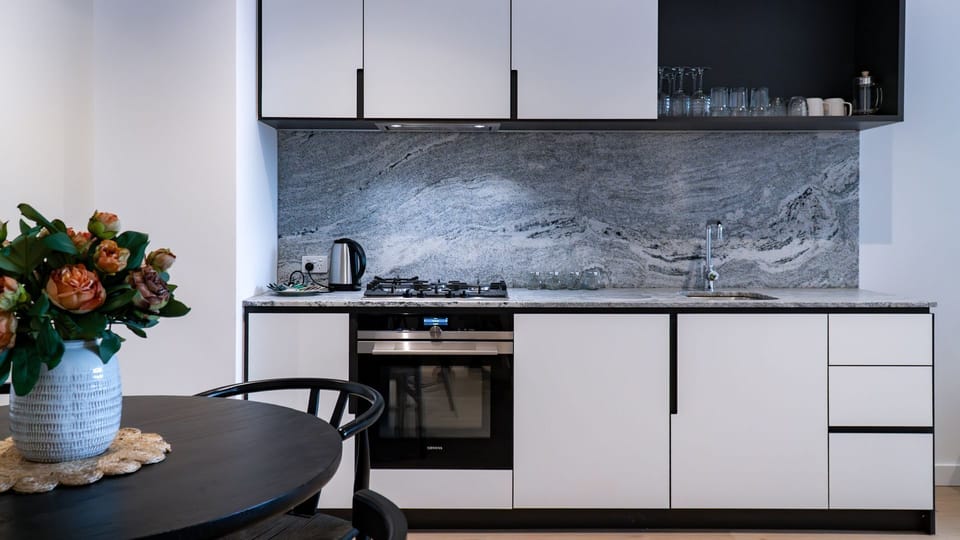 Sleek and well-equipped kitchen