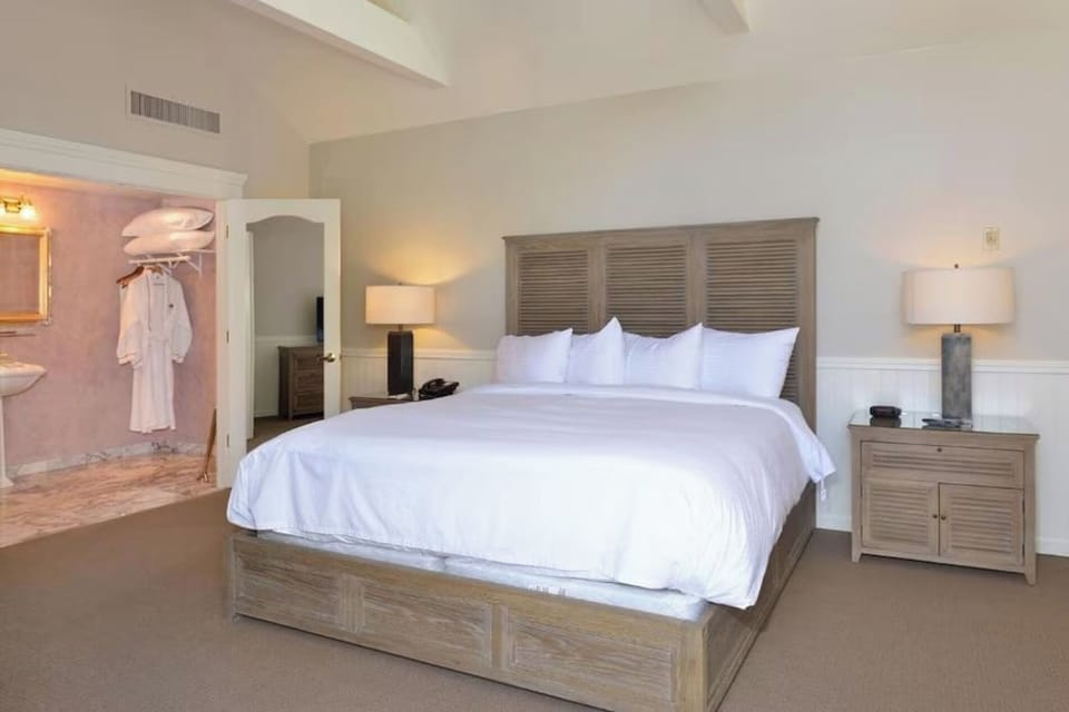 Sink into crisp linens for a truly restorative night’s sleep.