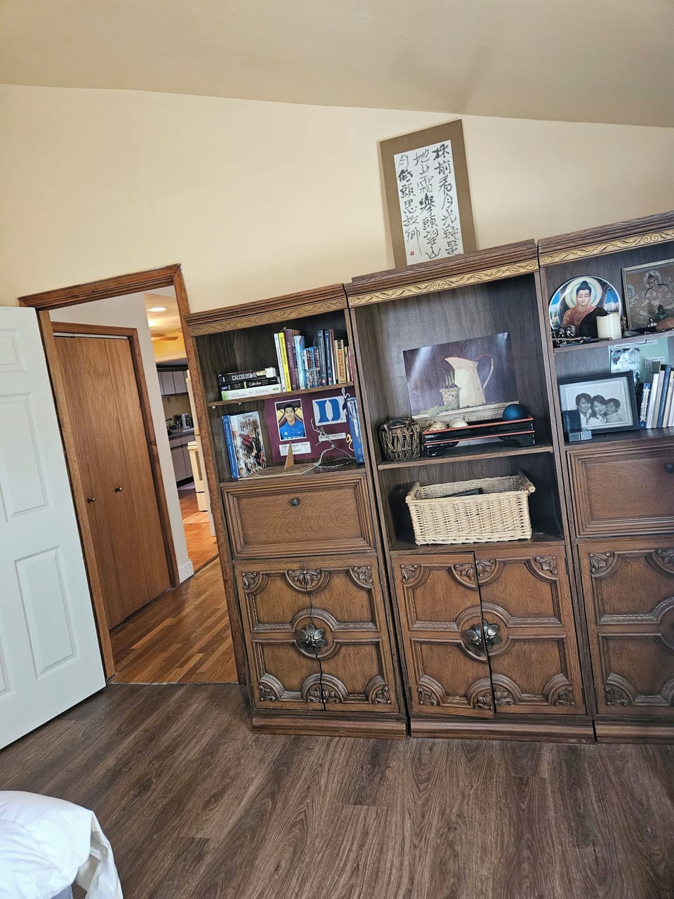 Bedroom 2. Bottom cabinets can be used for clothes and luggage.