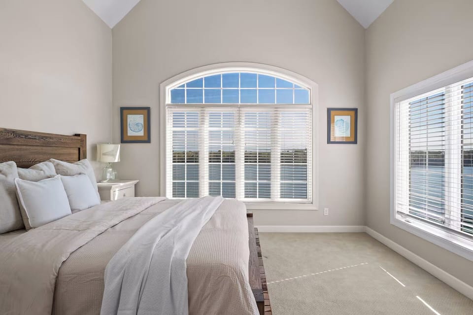 King Bedroom with sweeping river views