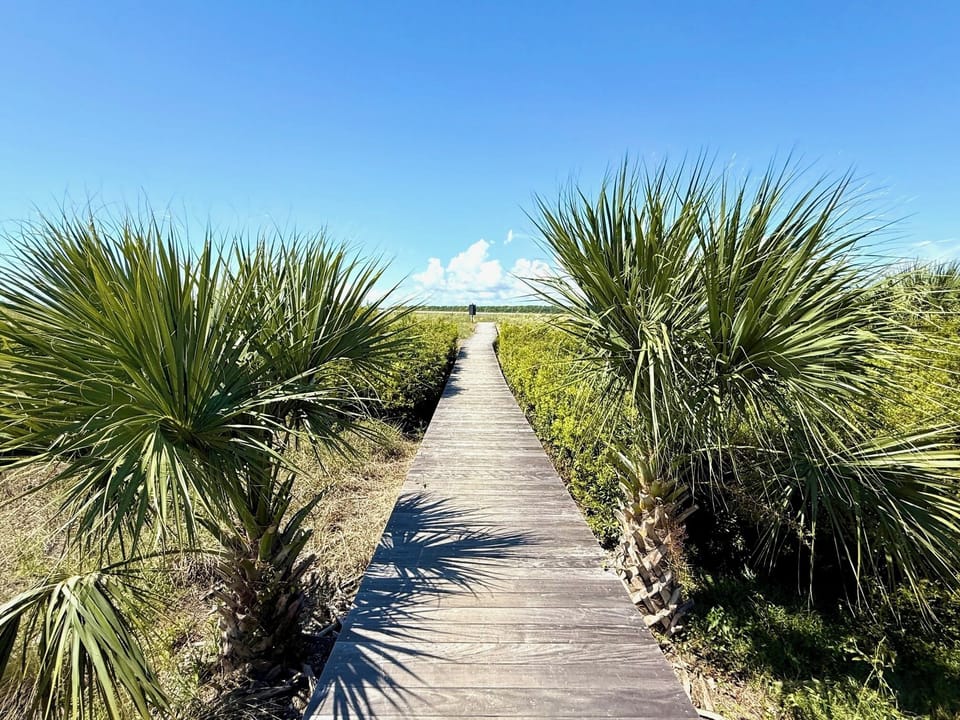 Enjoy easy access to the pristine shore! The island features nine different access points via scenic boardwalks for uncrowded beach enjoyment.