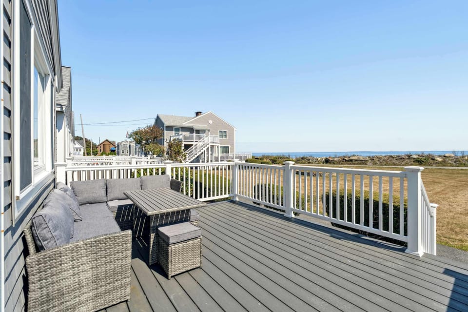 Your own private deck with ocean views! Please note: Outdoor furniture is not available Nov-April.