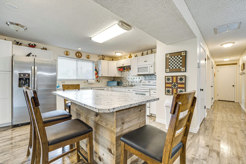 Kitchen | Bar Seating | Drip Coffee Maker | Cooking Basics