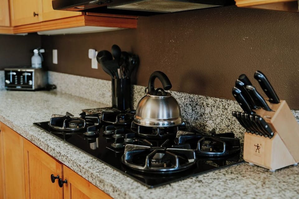 Fully stocked kitchen