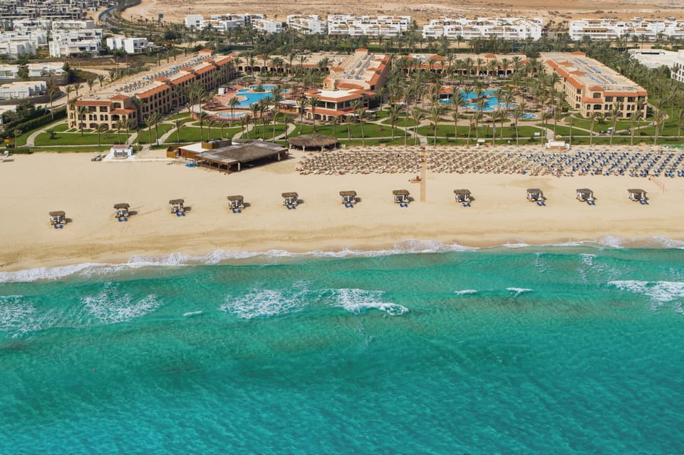 Imagine beach days steps away at this oceanfront resort.