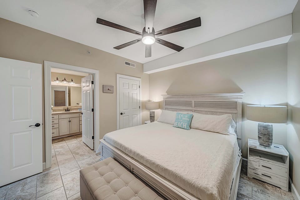 The second bedroom offers another King size bed, television, and its own ensuite bathroom.