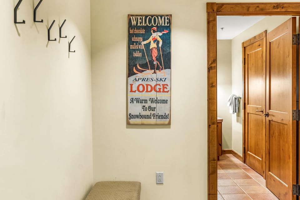 Space for coat hooks & seating | Listed with @BookTraverse