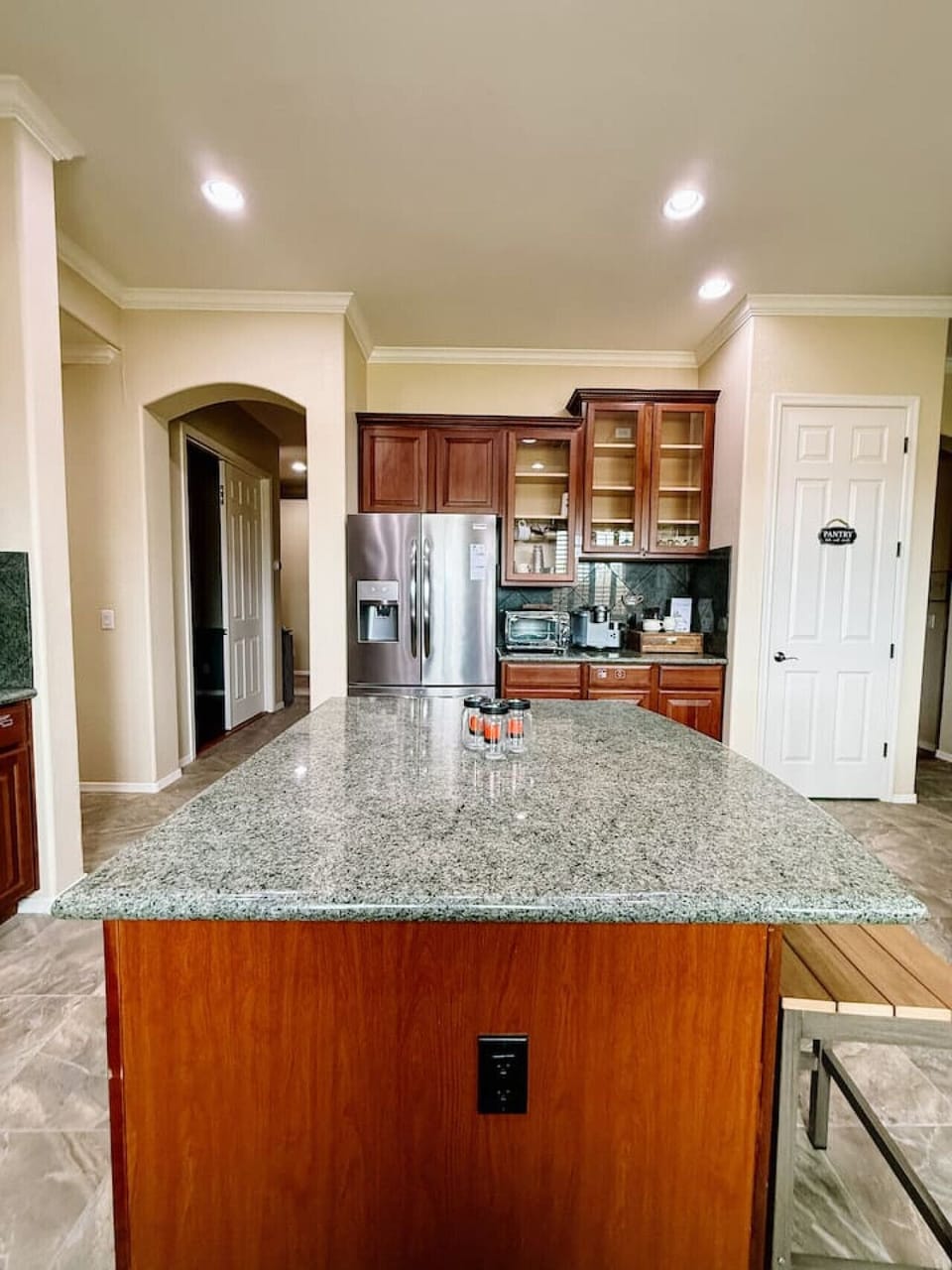 large kitchen island