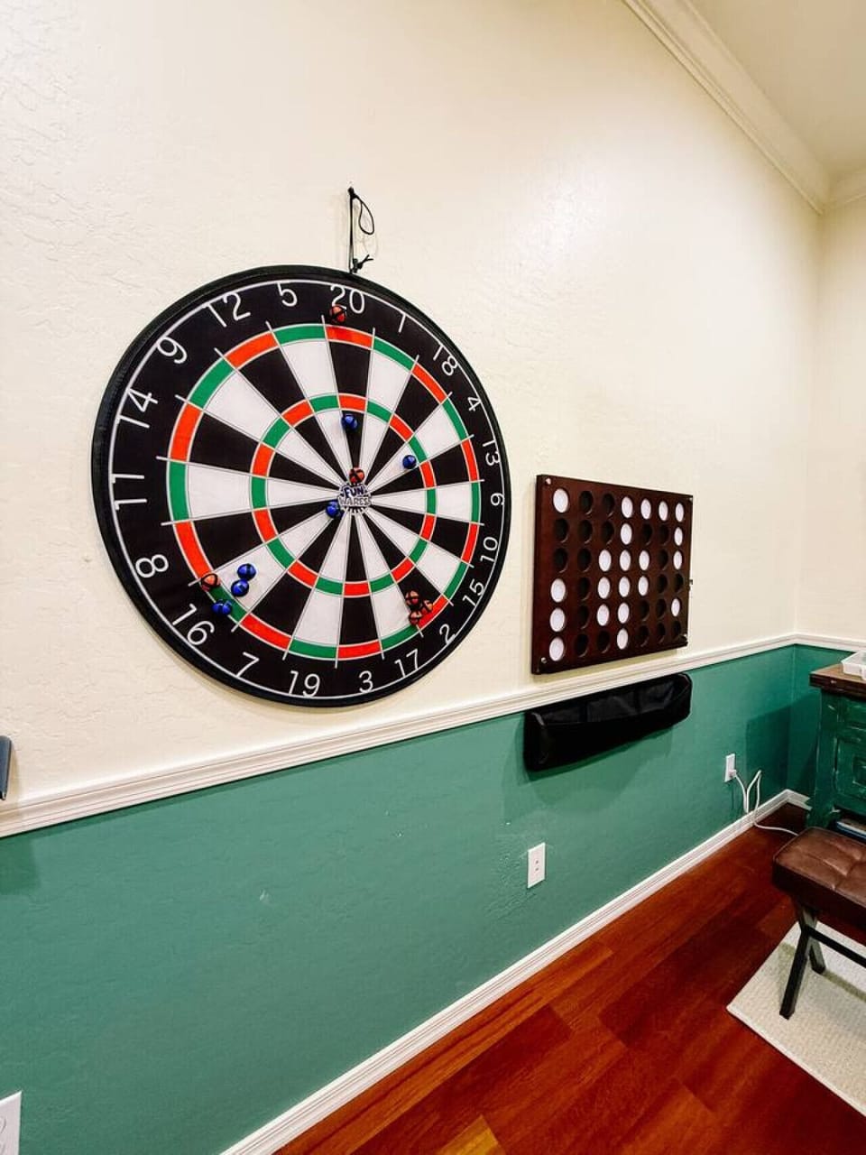 darts and connect 4