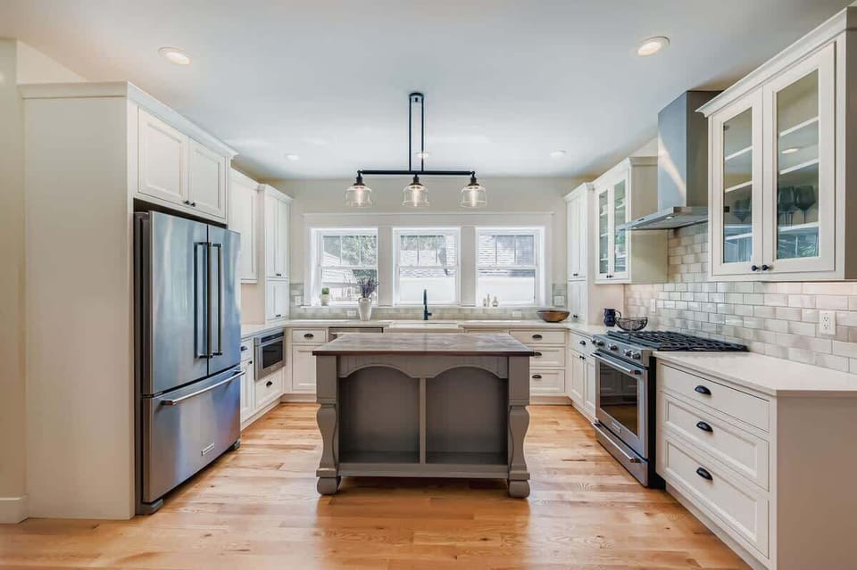 Inviting kitchen with open design and abundant light
