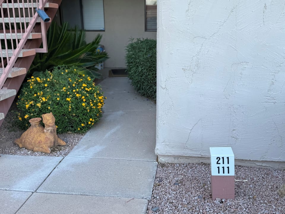 Entrance to the house.