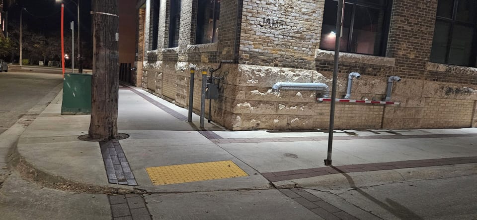 Accessible well lit front entrance