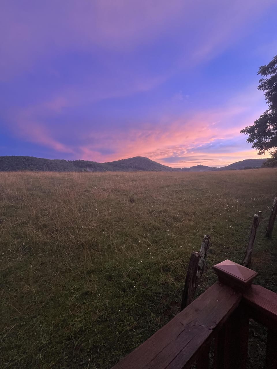 Fantastic Sunsets Over the Mountain